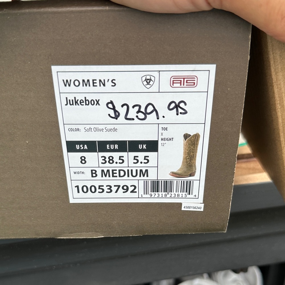 Ariat Olive Western Boots - Picture 5 of 6